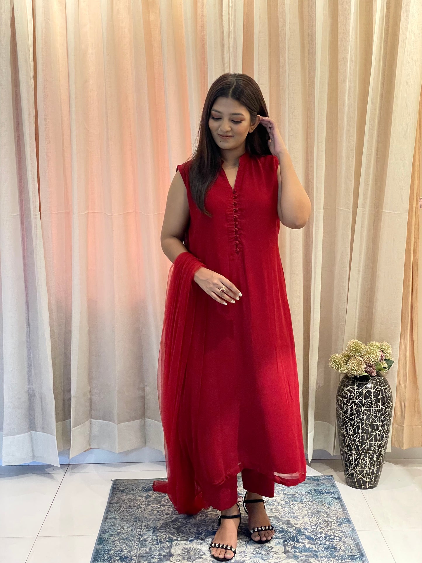 Solids - Cherry Red (Sleeveless)