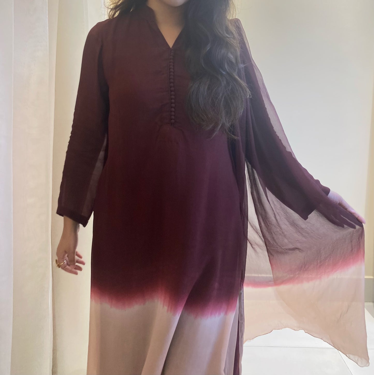 Maroon Ombre
